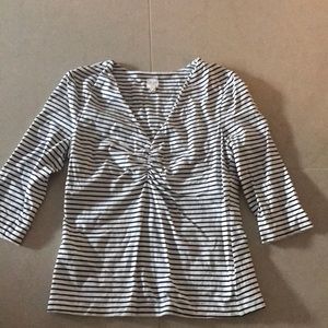 La Vie by Rebecca Taylor 3/4 sleeve cotton top